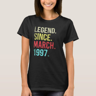 T-shirt 25e anniversaire Légende de 25 ans depuis mars 19