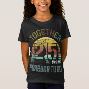 T-Shirt 25e Anniversaire Mariage Cadeaux Pour Couples M