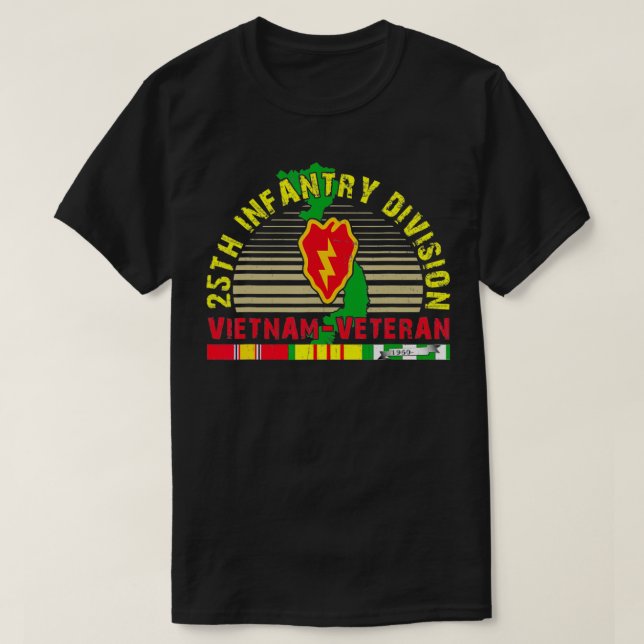 T-shirt 25e division d'infanterie Vétérinaire du Vietnam (Design devant)