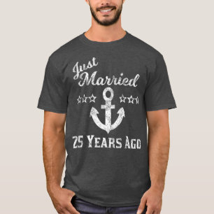 T-shirt 25ème anniversaire de Mariage croisière mariée 25 