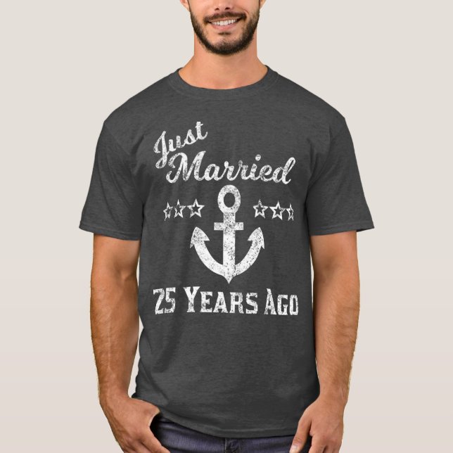 T-shirt 25ème anniversaire de Mariage croisière mariée 25  (Devant)