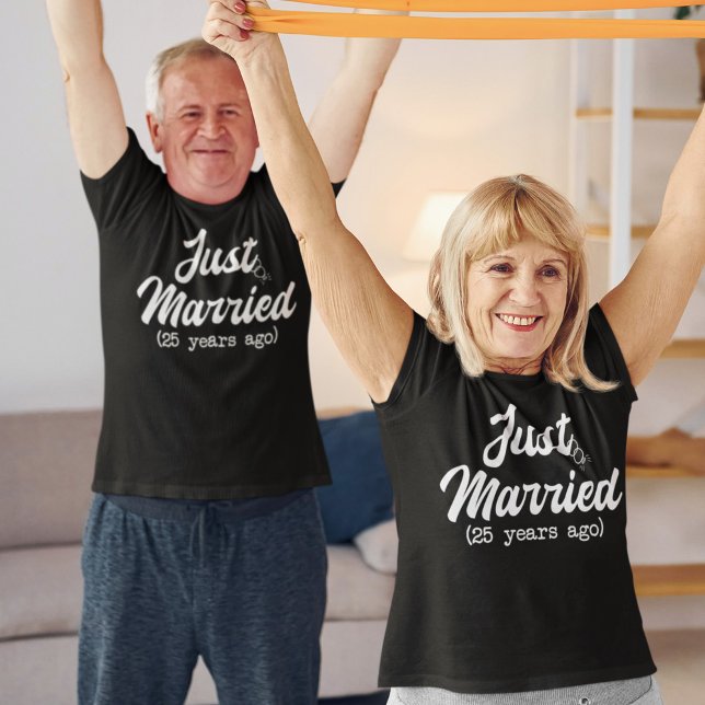 T-shirt 25ème anniversaire de Mariage marié il y a 25 ans (Créateur téléchargé)