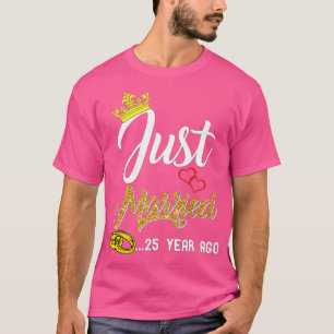 T-shirt 25ème anniversaire de Mariage marié il y a 25 ans