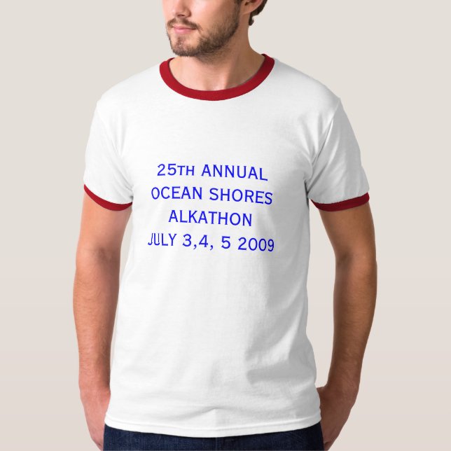 T-shirt 25ème ANNUALOCEAN ÉTAYE ALKATHONJULY 3,4, 5 2009 (Devant)