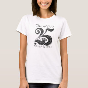 T-shirt 25ème Chemise de la Réunion de classe de jubilé