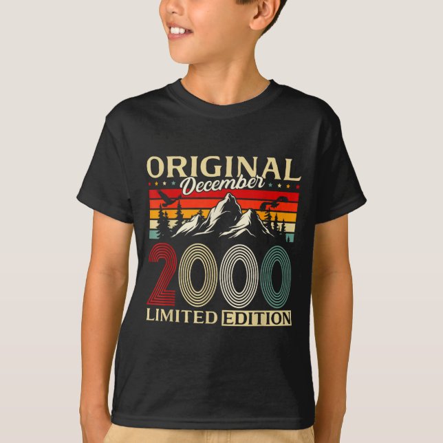 T-shirt 25th Birthday Gift Men Women Original December 200 (Devant)