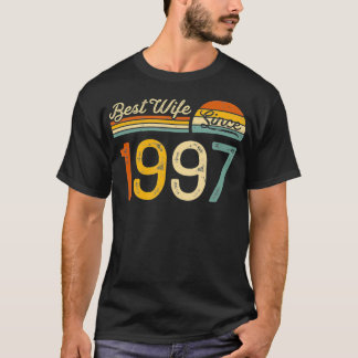 T-shirt 25th Wedding Anniversary for Her  Best Wife Since 