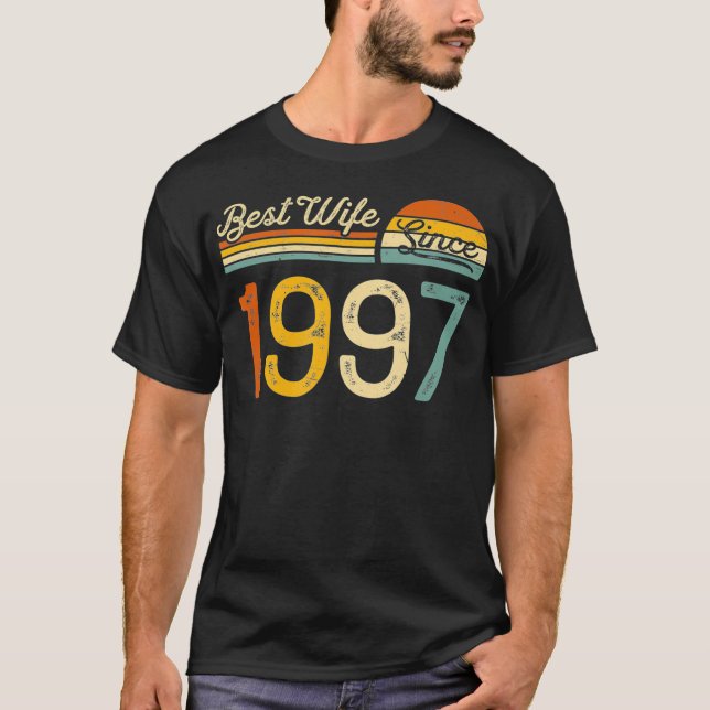 T-shirt 25th Wedding Anniversary for Her  Best Wife Since  (Devant)