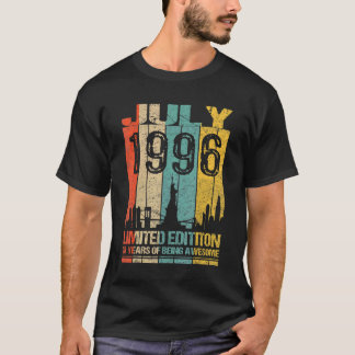 T-shirt 26 Anniversaire Juillet 1996 26 Ans D'Être Impress