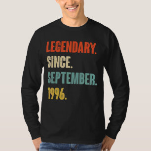 T-shirt 26 ans 26e anniversaire Légendaire depuis septembr