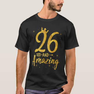 T-shirt 26 Ans Et Extraordinaire Né En 1996 Joyeux Anniver