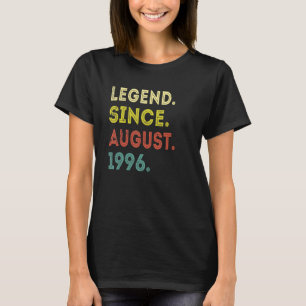 T-shirt 26 Ans Légende depuis août 1996e anniversaire