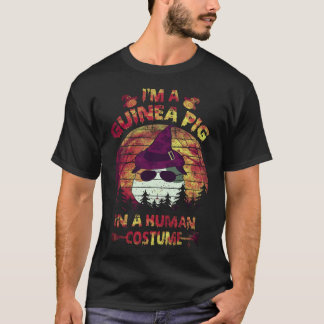 T-shirt 26 Costume d'Halloween de cochon d'Inde pour humai