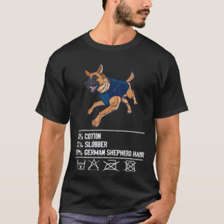 T-shirt 26 Coton Bavard Berger Allemand cheveux Berger All