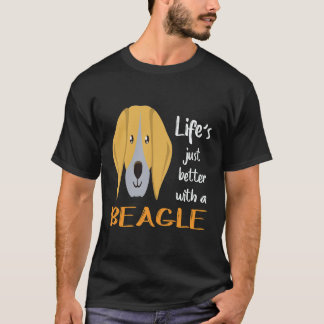 T-shirt 26 La vie est juste meilleure avec un Beagle