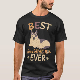 T-shirt 26 Meilleure Maman Berger Allemand Berger Allemand