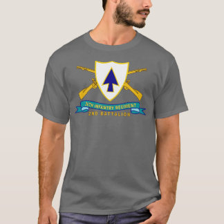 T-shirt 26e Régiment d'infanterie DUI w Br Ribbon 2e Bn X