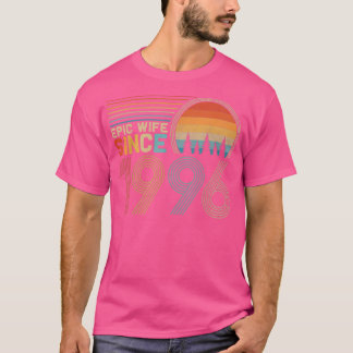 T-shirt 26th Wedding Anniversary for Her Funny Epic Wife S