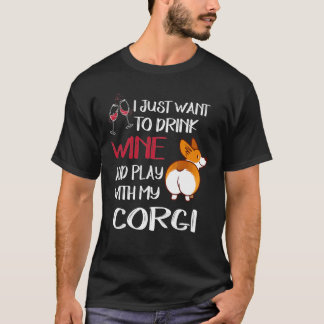 T-shirt 276 Je Veux Juste Boire Du Vin