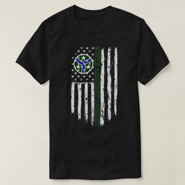 T-shirt 278e Régiment de cavalerie blindée (278e ACR) Amér (Design devant)