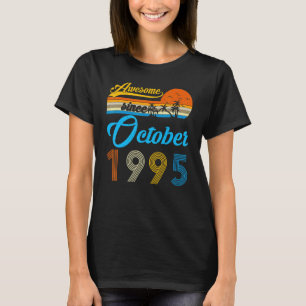 T-shirt 27 Ans Anniversaire Awesome Depuis Septembre 1995 