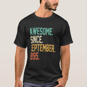 T-shirt 27 Ans Awesome Depuis Septembre 1995 27th Bi