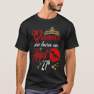 T-shirt 27 août Anniversaire Vierge Zodiac Femme Augus