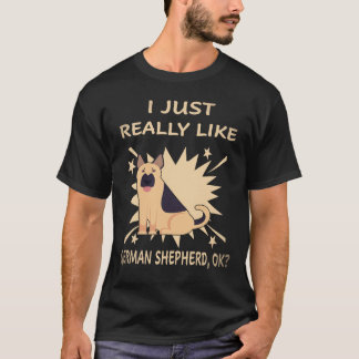T-shirt 27 J'aime vraiment beaucoup les bergers allemands