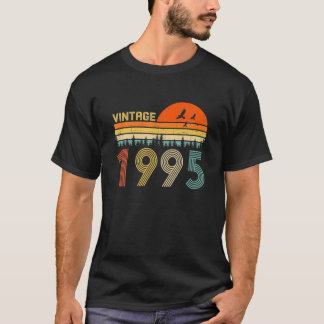T-shirt 27e anniversaire Cadeau Vintage 1995 Anniversaire