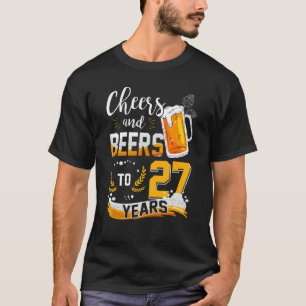 T-shirt 27e Anniversaire Soeurs Et Bières À 27 Ans Né En
