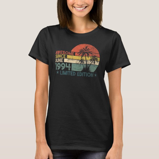 T-shirt 28 Anniversaire stupéfiant depuis juin 1994 (Devant)