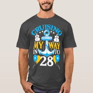 T-shirt 28 ans 28e anniversaire du birthday Cruise Men Wom