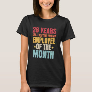 T-shirt 28 Ans De Travail Employé - 28 Anniversaires De Tr