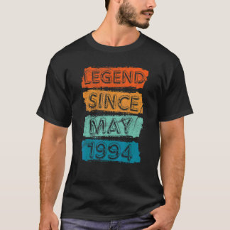 T-shirt 28 Ans Légende depuis mai 1994 28e anniversaire