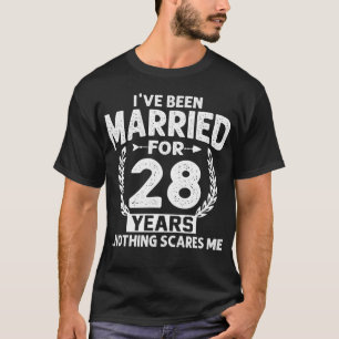 T-shirt 28e anniversaire de mon mariage 28 ans