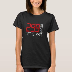 T-shirt 299 kmh moto, super sportif