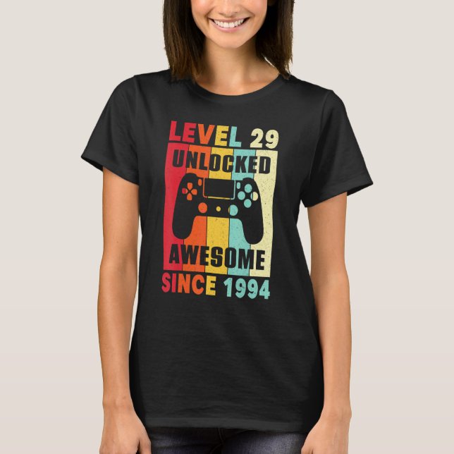 T-shirt 29 Ans Awesome Depuis 1994 Femmes Hommes 29ème B (Devant)