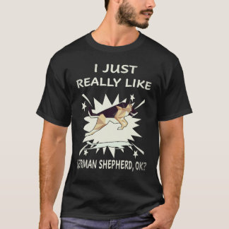 T-shirt 29 J'aime vraiment beaucoup les bergers allemands