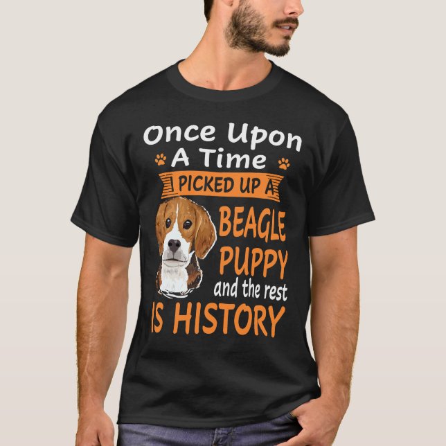 T-shirt 29 Un À La Fois - Chiot Beagle (Devant)