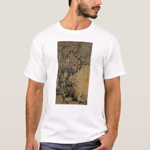 T-shirt 2. 梅 花 小 禽 図, 冲 fleurs de prunes et petits oiseaux