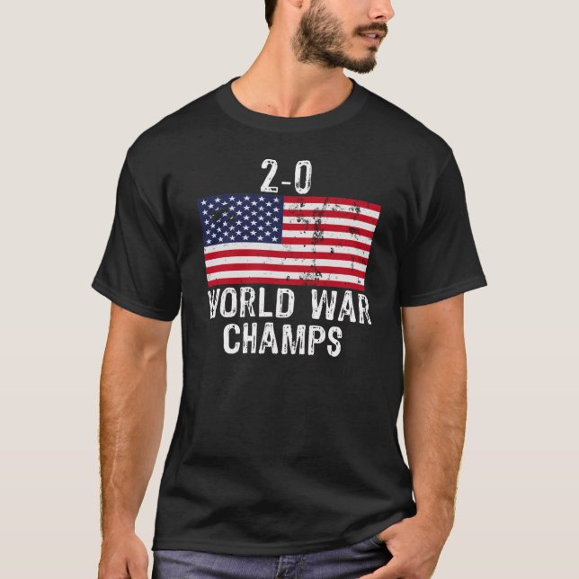 T-SHIRT 2-0 CHAMPIONS DE GUERRE MONDIALE (Devant)