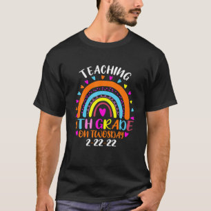 T-shirt 2/22/2022 Teaching 4Th Grade On Twosday Teacher Va