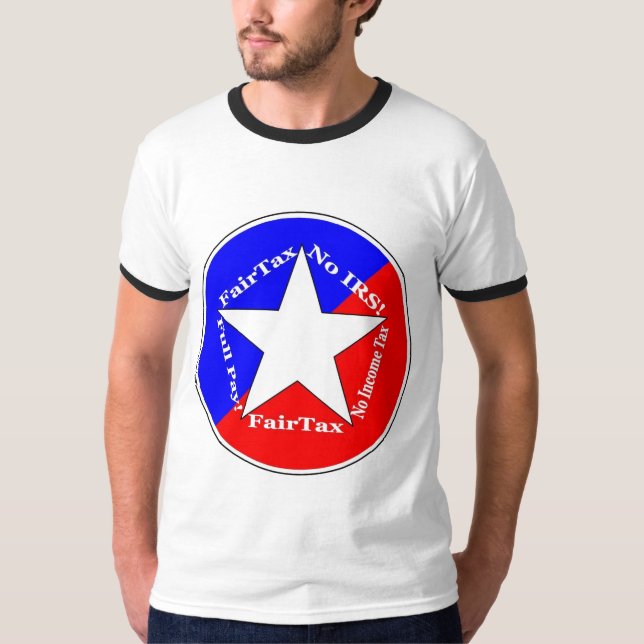 T-shirt 2,25 Étoile et copie d'étiquette (Devant)