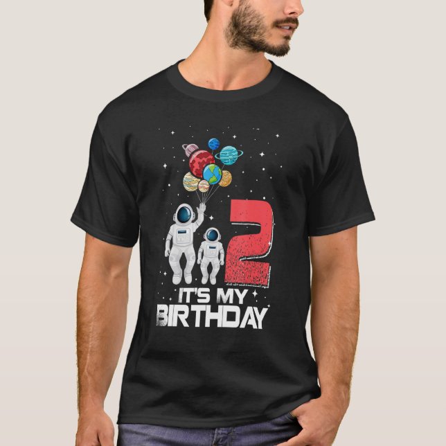 T-shirt 2 ans C'est mon 2e anniversaire Garçons Enfants As (Devant)