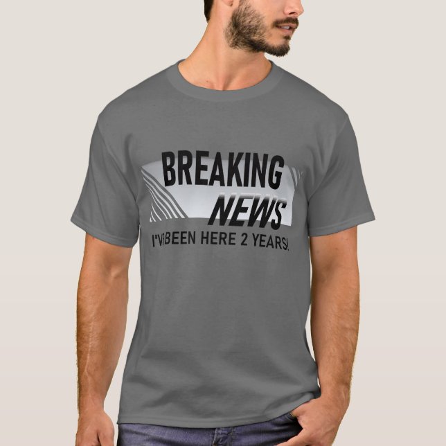 T-shirt 2 ans de travail Anniversaire Employé 2e (Devant)