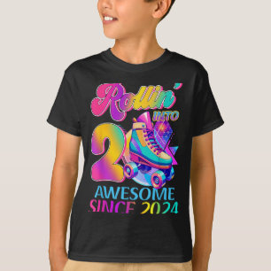 T-shirt 2 Ans Incroyable Depuis Anniversaire Thème Hockey 