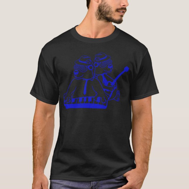 T-shirt 2 Cool Brown Beaream Friends Playing Band Music gi (Devant)