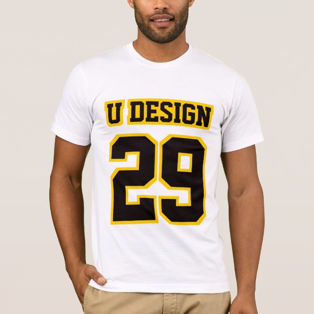 T-shirt 2 Côté BLANC BLACK OR Bella Canvas Mens Tee (Devant)
