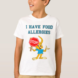 T-shirt 2 d'allergies alimentaires de StopBunny de