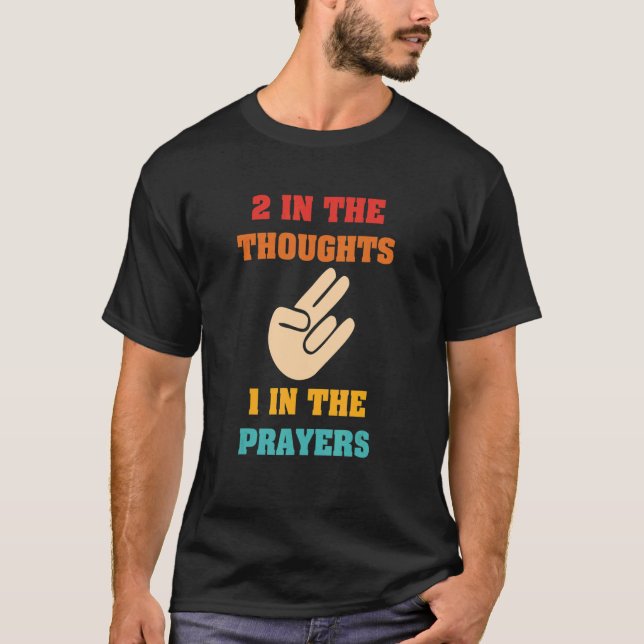 T-shirt 2 Dans Les Réflexions 1 Dans La Prière Vi Rétro (Devant)